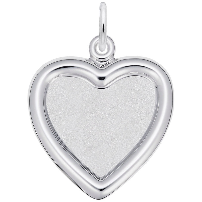 Rembrandt Charms - Small Heart Photoart Charm - 8613 Rembrandt Charms Charm Birmingham Jewelry 