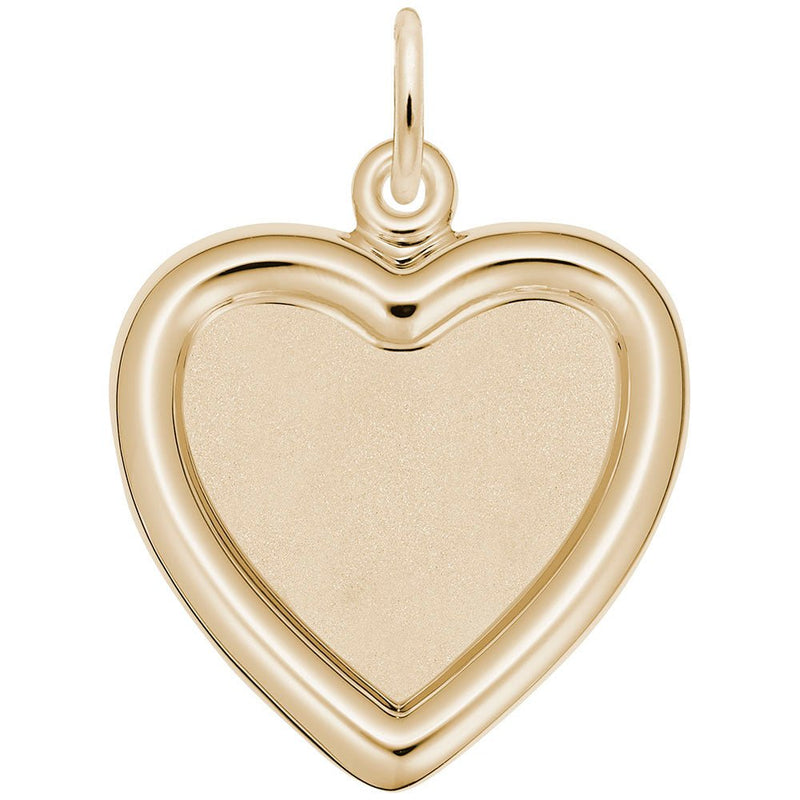 Rembrandt Charms - Small Heart Photoart Charm - 8613 Rembrandt Charms Charm Birmingham Jewelry 