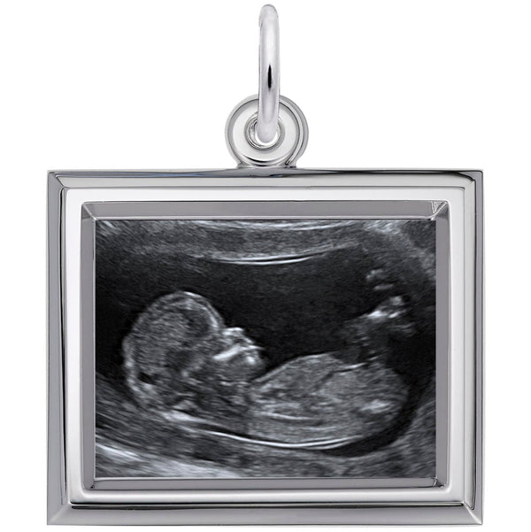 Rembrandt Charms - Small Horizontal Rectangle Photoart Charm - 8628 Rembrandt Charms Charm Birmingham Jewelry 