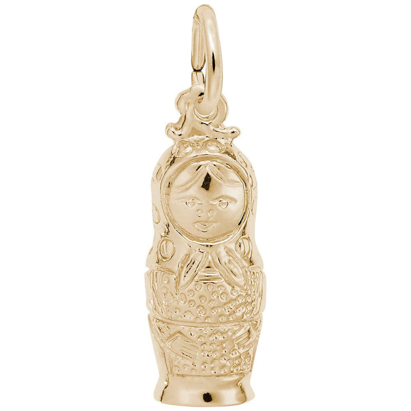 Rembrandt Charms - Small Matryoshka Doll Charm - 8428 Rembrandt Charms Charm Birmingham Jewelry 