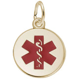 Rembrandt Charms - Small Medical Symbol Painted Charm - 5203-001 Rembrandt Charms Charm Birmingham Jewelry 