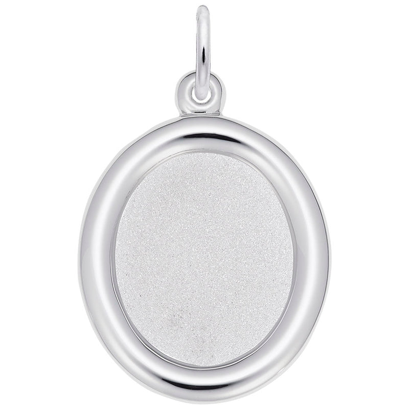 Rembrandt Charms - Small Oval Photoart Charm - 8615 Rembrandt Charms Charm Birmingham Jewelry 