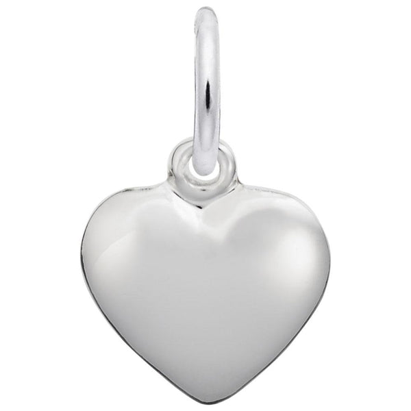 Rembrandt Charms - Small Puffy Heart Charm - 6086 Rembrandt Charms Charm Birmingham Jewelry 