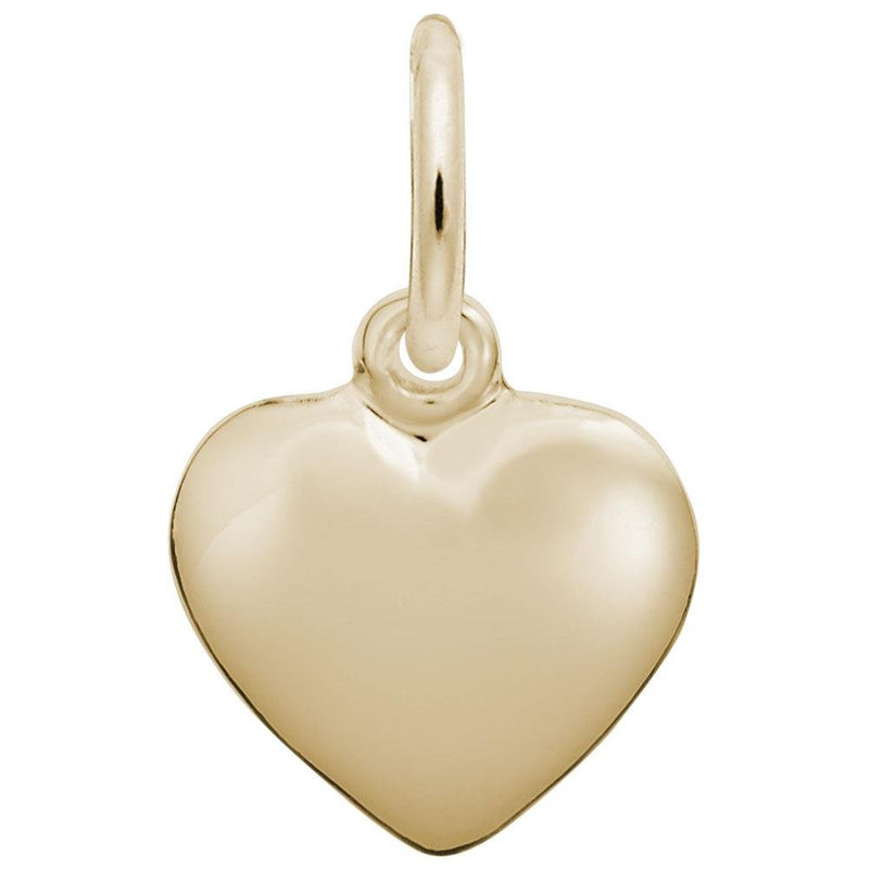Rembrandt Charms - Small Puffy Heart Charm - 6086 Rembrandt Charms Charm Birmingham Jewelry 
