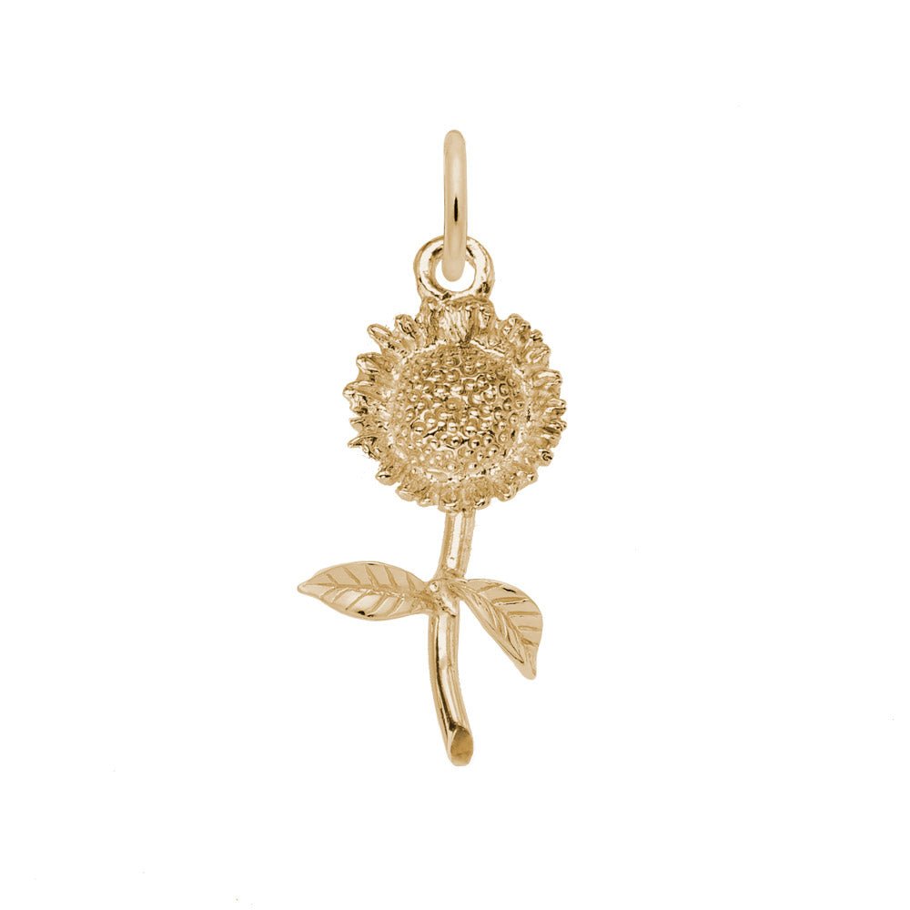 Rembrandt Charms - Small Sunflower Charm - 1980 Rembrandt Charms Charm Birmingham Jewelry 