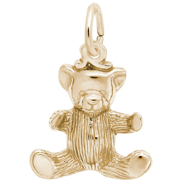 Rembrandt Charms - Small Teddy Bear Charm - 8228 Rembrandt Charms Charm Birmingham Jewelry 