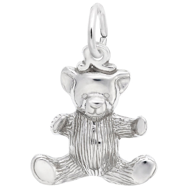 Rembrandt Charms - Small Teddy Bear Charm - 8228 Rembrandt Charms Charm Birmingham Jewelry 