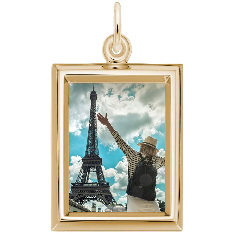 Rembrandt Charms - Small Vertical Rectangle Photoart Charm - 8627 Rembrandt Charms Charm Birmingham Jewelry 