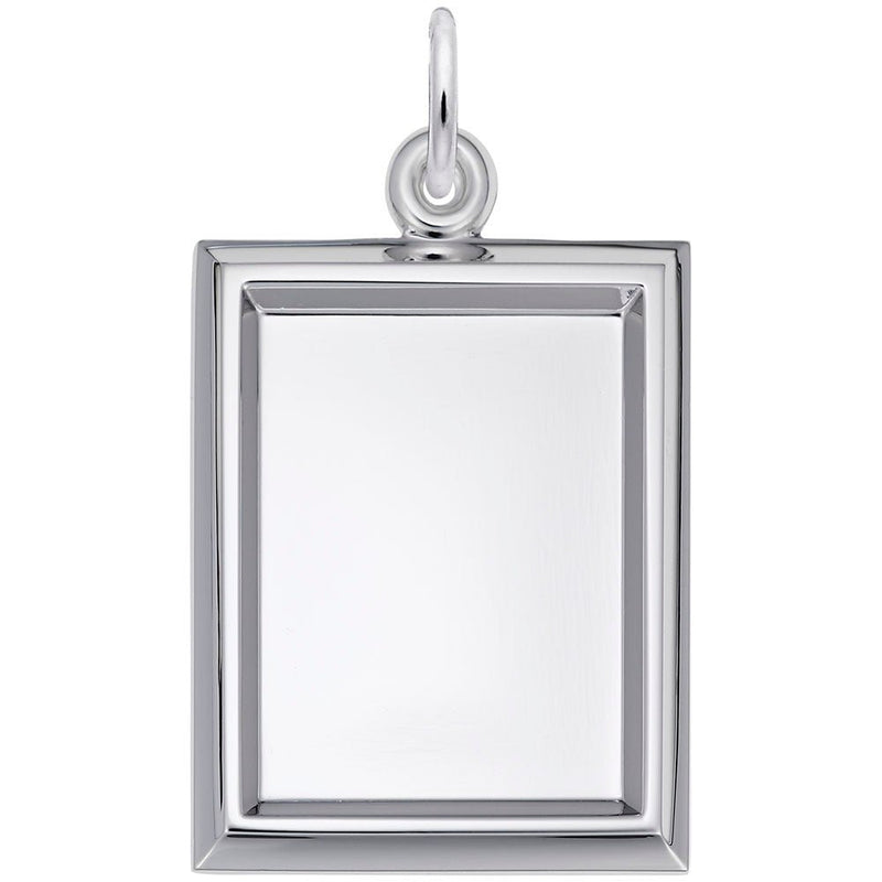 Rembrandt Charms - Small Vertical Rectangle Photoart Charm - 8627 Rembrandt Charms Charm Birmingham Jewelry 