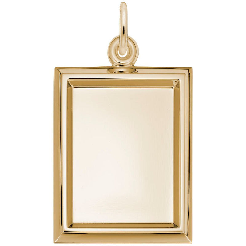 Rembrandt Charms - Small Vertical Rectangle Photoart Charm - 8627 Rembrandt Charms Charm Birmingham Jewelry 