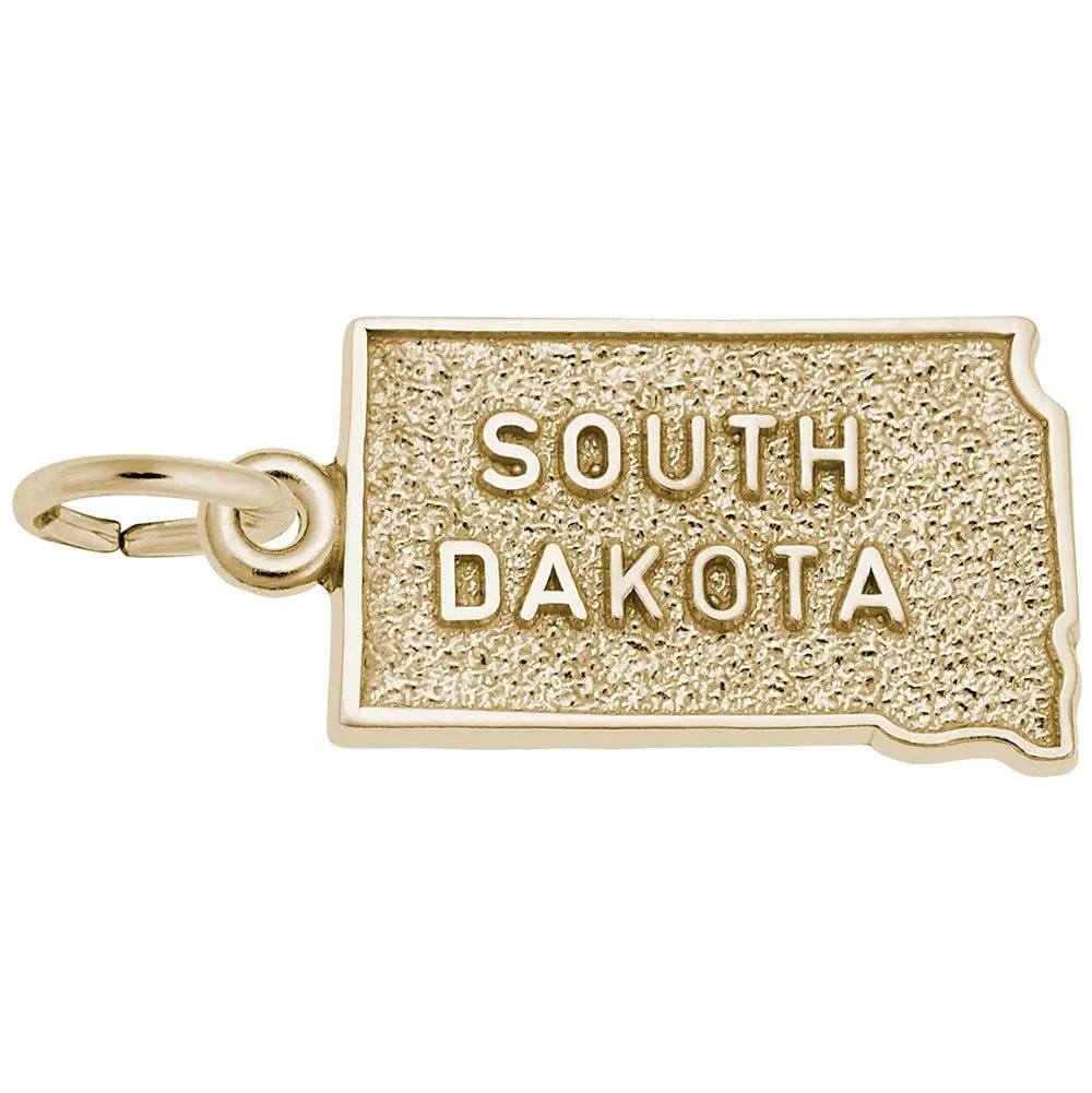 Rembrandt Charms - South Dakota Map Charm - 3614