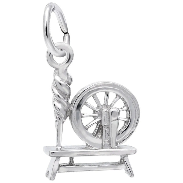 Rembrandt Charms - Spinning Wheel Charm - 470 Rembrandt Charms Charm Birmingham Jewelry 