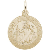 Rembrandt Charms - St. Christopher Disc Charm - 0590 Rembrandt Charms Charm Birmingham Jewelry 