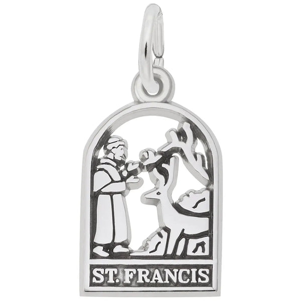 Rembrandt Charms - St. Francis Charm - 2249 Rembrandt Charms Charm Birmingham Jewelry 