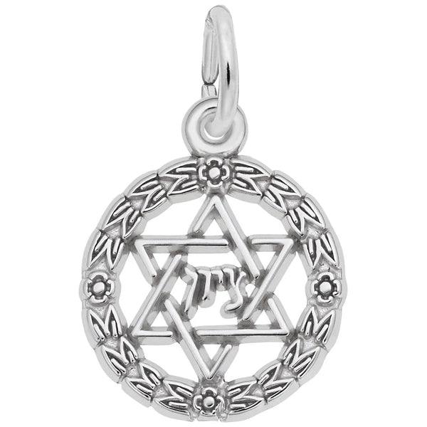 Rembrandt Charms - Star of David Wreath Charm - 777 Rembrandt Charms Charm Birmingham Jewelry 