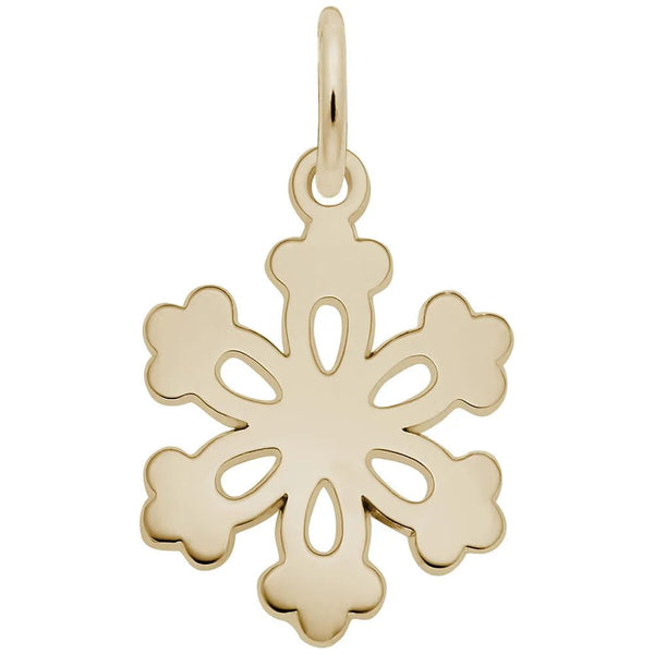 Rembrandt Charms - Stellar Plate Snowflake Charm - 4484 Rembrandt Charms Charm Birmingham Jewelry 