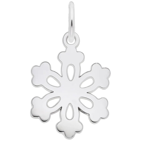 Rembrandt Charms - Stellar Plate Snowflake Charm - 4484 Rembrandt Charms Charm Birmingham Jewelry 