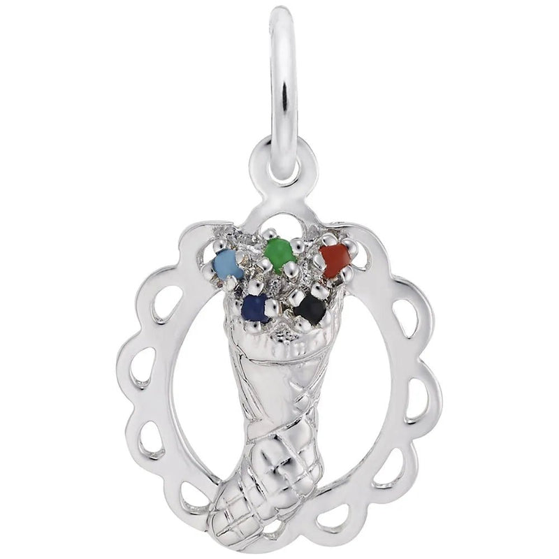 Rembrandt Charms - Stocking Full of Joy Charm - 617 Rembrandt Charms Charm Birmingham Jewelry 