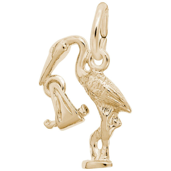 Rembrandt Charms - Stork Charm - 0564 Rembrandt Charms Charm Birmingham Jewelry 