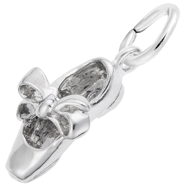 Rembrandt Charms - Tap Shoe With Ribbon Charm - 7798 Rembrandt Charms Charm Birmingham Jewelry 