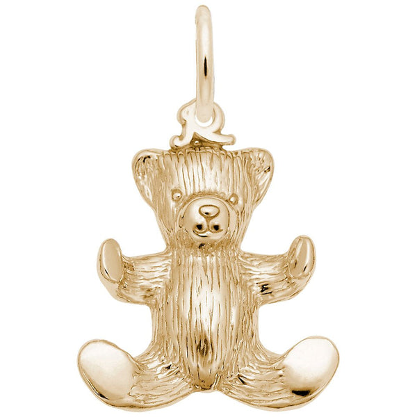 Rembrandt Charms - Teddy Bear Charm - 8243 Rembrandt Charms Charm Birmingham Jewelry 