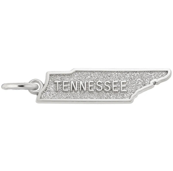 Rembrandt Charms - Tennessee Map Charm - 3034 Rembrandt Charms Charm Birmingham Jewelry 