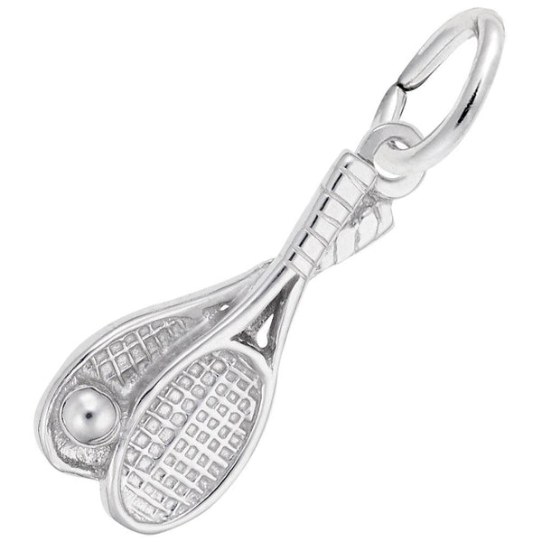 Rembrandt Charms - Tennis Racquet Pair Charm - 2308 Rembrandt Charms Charm Birmingham Jewelry 