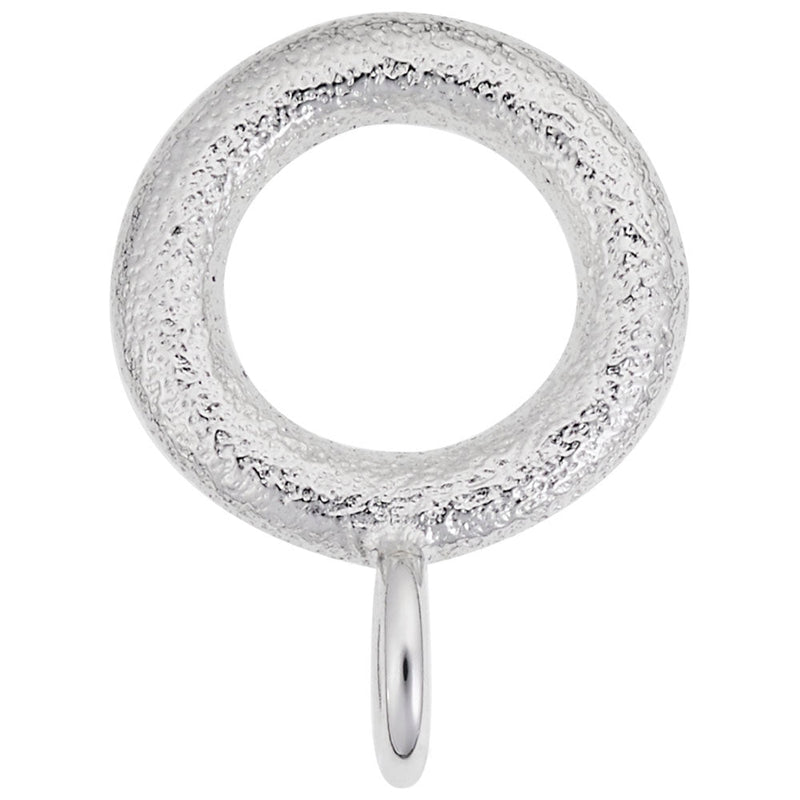 Rembrandt Charms - Textured Circle Charmdrop - 9132 Rembrandt Charms Charm Birmingham Jewelry 