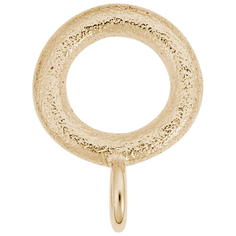 Rembrandt Charms - Textured Circle Charmdrop - 9132 Rembrandt Charms Charm Birmingham Jewelry 