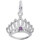 Rembrandt Charms - Tiara With June Stone - 1548-006 Rembrandt Charms Charm Birmingham Jewelry 