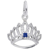 Rembrandt Charms - Tiara With September Stone - 1548-009 Rembrandt Charms Charm Birmingham Jewelry 