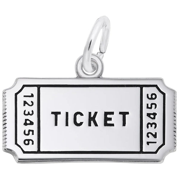 Rembrandt Charms - Ticket Charm - 2486 Rembrandt Charms Charm Birmingham Jewelry 