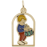 Rembrandt Charms - Twelve Drummers Drumming Charm - 3912 Rembrandt Charms Charm Birmingham Jewelry 
