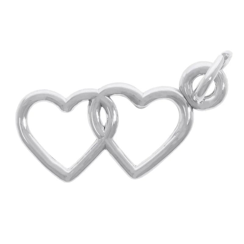 Rembrandt Charms - Two Hearts Entwined Charm - 1913 Rembrandt Charms Charm Birmingham Jewelry 