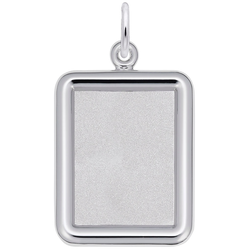Rembrandt Charms - Vertical Round Corner Rectangle Photoart Charm - 8611 Rembrandt Charms Charm Birmingham Jewelry 