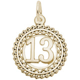 Rembrandt Charms - Victory Number Thirteen Charm - 2895-013 Rembrandt Charms Charm Birmingham Jewelry 