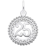 Rembrandt Charms - Victory Number Twenty Five Charm - 2895-025 Rembrandt Charms Charm Birmingham Jewelry 