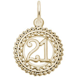 Rembrandt Charms - Victory Number Twenty One Charm - 2895-021 Rembrandt Charms Charm Birmingham Jewelry 