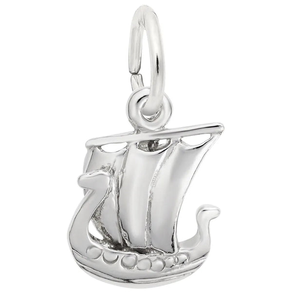 Rembrandt Charms - Viking Ship Charm - 1472 Rembrandt Charms Charm Birmingham Jewelry 