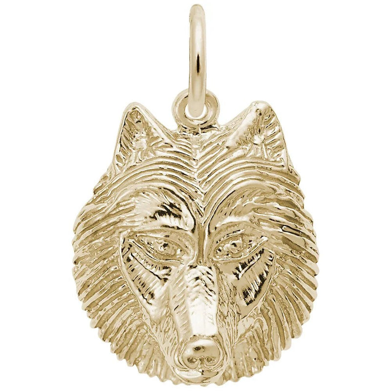 Rembrandt Charms - Wolf Head Charm - 3622 Rembrandt Charms Charm Birmingham Jewelry 