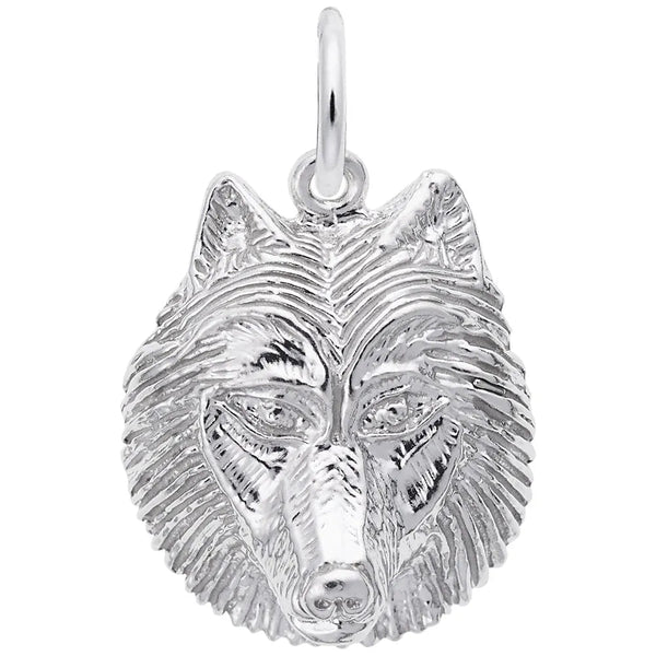 Rembrandt Charms - Wolf Head Charm - 3622 Rembrandt Charms Charm Birmingham Jewelry 