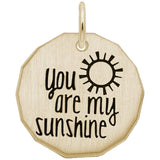 Rembrandt Charms - You Are My Sunshine Tag Charm - 1626 Rembrandt Charms Charm Birmingham Jewelry 