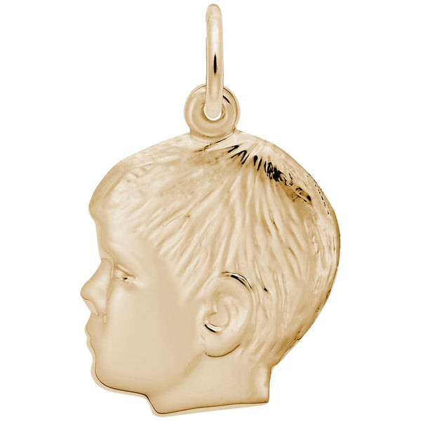 Rembrandt Charms - Young Boy’s Head Charm - 0511 Rembrandt Charms Charm Birmingham Jewelry 