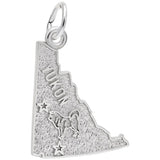 Rembrandt Charms - Yukon Map Charm - 3853 Rembrandt Charms Charm Birmingham Jewelry 