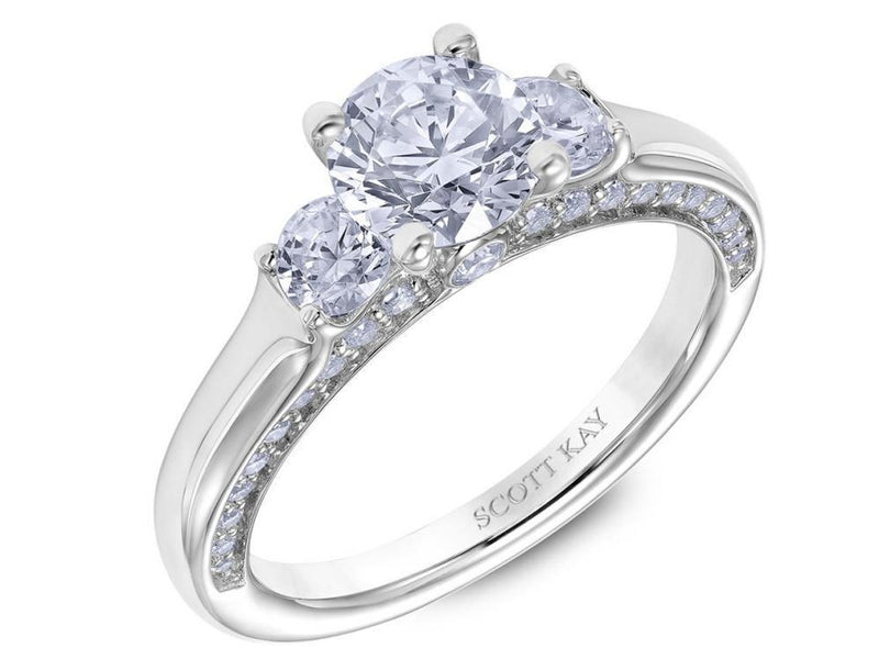 Scott Kay - SK5178 - Crown Setting SCOTT KAY Engagement Ring Birmingham Jewelry 