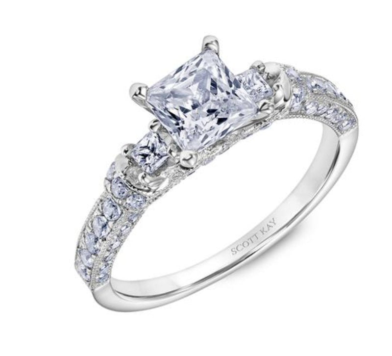 Scott Kay - SK8066 - Crown Setting SCOTT KAY Engagement Ring Birmingham Jewelry 