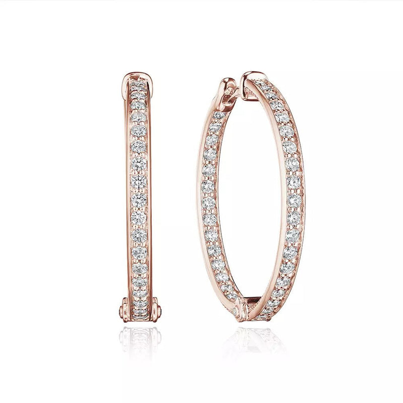 Verragio Jewelry Diamond Hoop Earrings VERITAGE J 0118030 RH