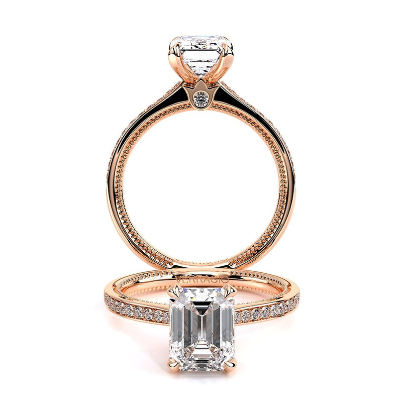 Channel Setting Emerald Cut Natural Diamond 18K Solid Gold Eternity Band (Diamond Ring, Wedding Ring, Wedding Band)