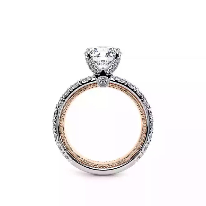 Verragio Verragio Venetian 5069R - 4 - 2WR 18k White and Rose Gold 3-Stone Diamond  Engagement Ring Venetian 5069 R-4-2WR - Emerald Lady Jewelry