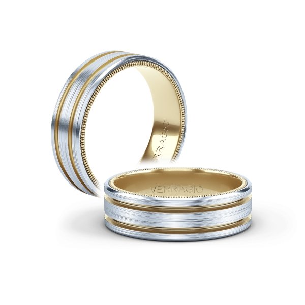 VW-7114 VERRAGIO Men's Wedding Band Birmingham Jewelry 